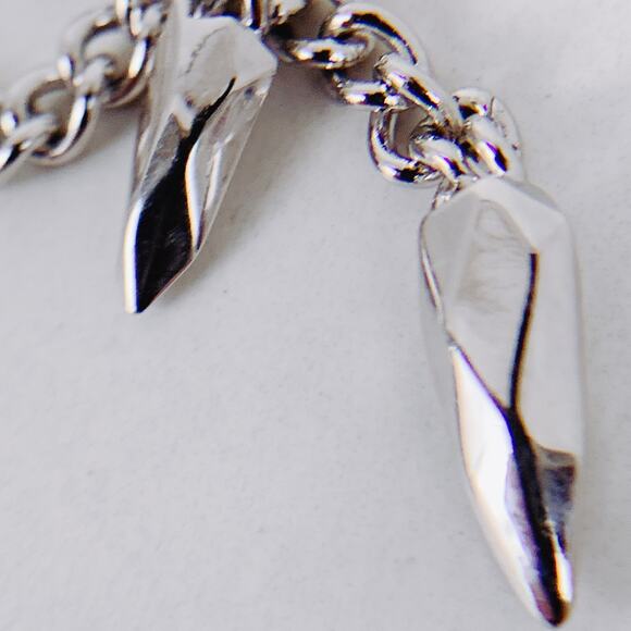 Atelier Swarovski Jean Paul Gaultier Crystal Pendant Necklace Silver Tone Modern - Picture 10 of 15